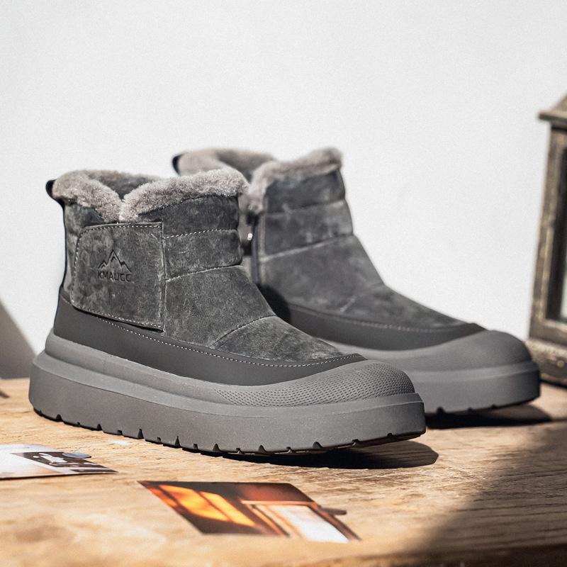 Snow Boots Autumn and Winter Plush Outdoor Warm Plush Thickened Casual Thick-soled Non-slip Snow Tide Shoes