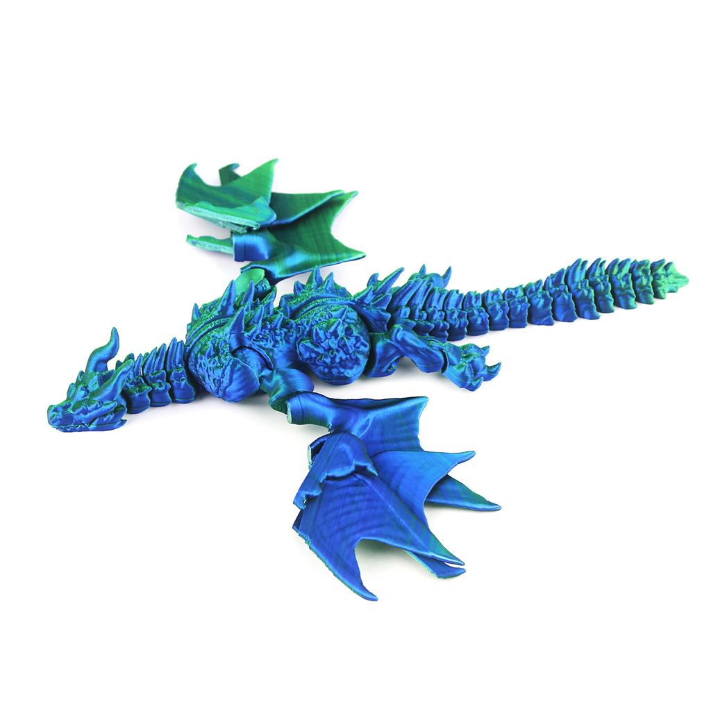 3D printed Evil Winged Dragon (with wings), with movable wings and multiple joints, 3D printed party gift toys