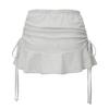 Kakipointeu Ribbon Shirring Skirt (Melange)