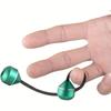 One Aluminum Alloy Finger Yo-yo with Two Beads and A String - An Adult Hand Relaxation Exercise Toy, A Fun Holiday Gift (string Color Random).