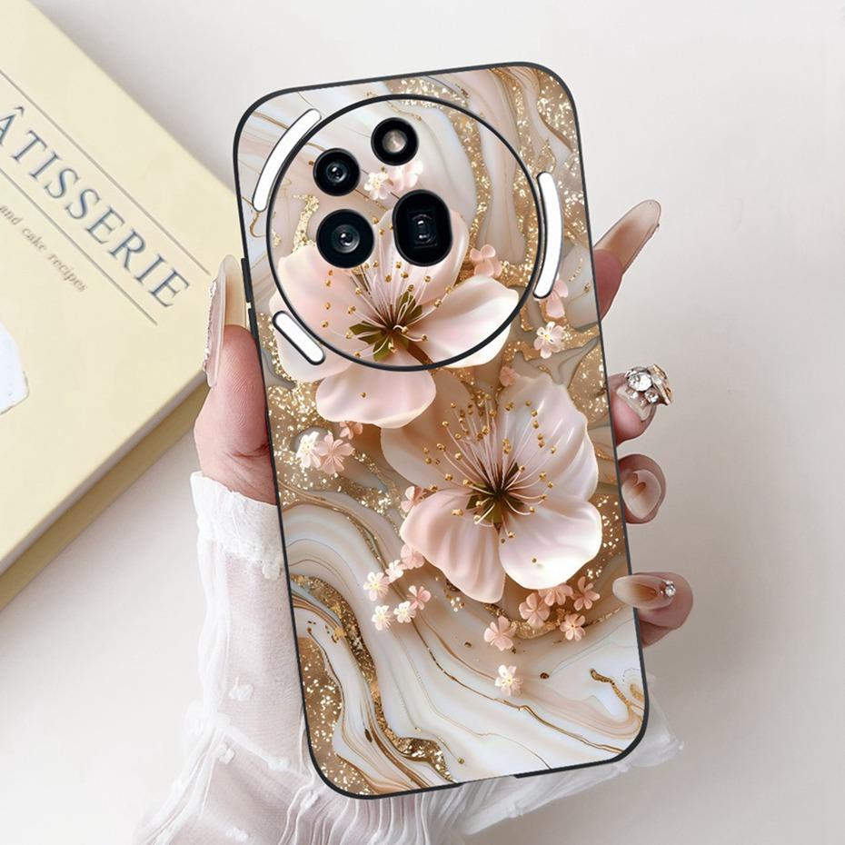 Fashion Painting Phone Case For Nothing Phone (3a) Pro Black Silicone Soft Cover For Nothing Phone3a 3a Pro Cases Bumpers