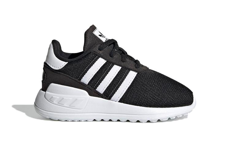 adidas Originals La Trainer Lite Breathable Low Top Sports Casual Shoes Black White Infant And Toddler FW5843