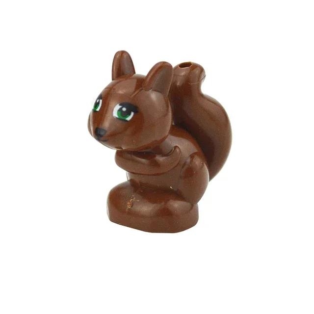 City Animal Building Block Figures Eagle Owl Goat Crocodile Dog Lion Cheetah Parrot DIY Farm Street View Accessories Bricks Gift