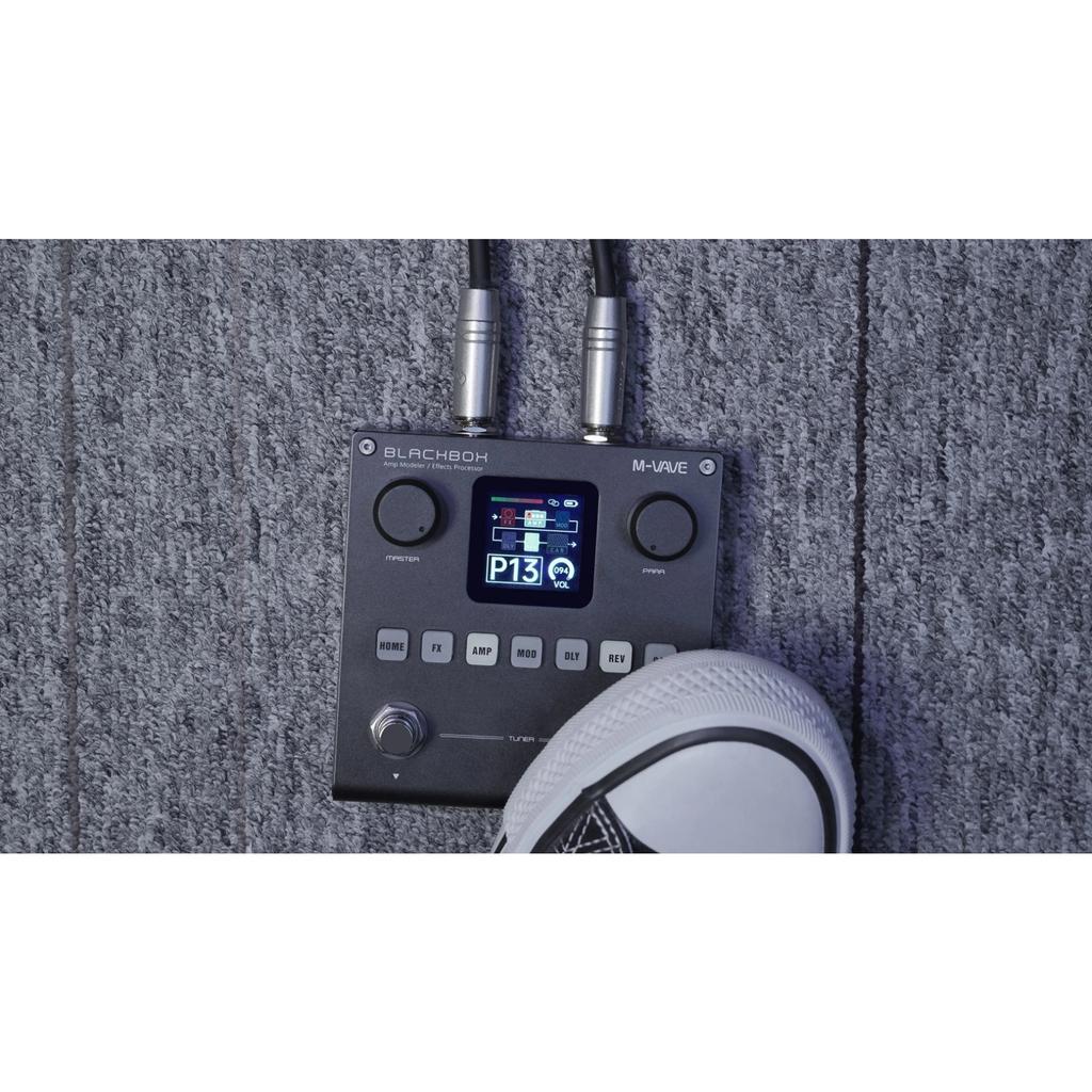 Processador de Efeitos Múltiplos Modelador de Amplificador de Guitarra / Baixo Blackbox Recarregável para Guitarra Elétrica Baixo
