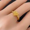24K Gold Color Branch Leaf Rings For Women Adjustable Open Ring Non Tarnish Wedding Band Trendy Jewelry Accessories Gifts