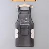 New Transparent TPU Apron: Waterproof, Oil-Resistant, Dirt-Resistant Cartoon Protective Waist Cover.