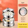 Haisidike Stainless Steel Multi-Layer Steamer with Lid and Ring