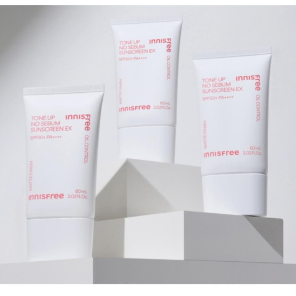 Innisfree Tone-Up No-Sebum Sunscreen EX SPF50+ PA++++ 60ml