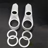 Pair Car Audio Speaker A Column Tweeter Bracket Gasket White For 2 Inch & 4 Inch