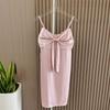 Plus Size Pajamas Women's Summer Sexy Thin Bows Suspender Skirt Pure Desire Fancy Nightdress Home Wear