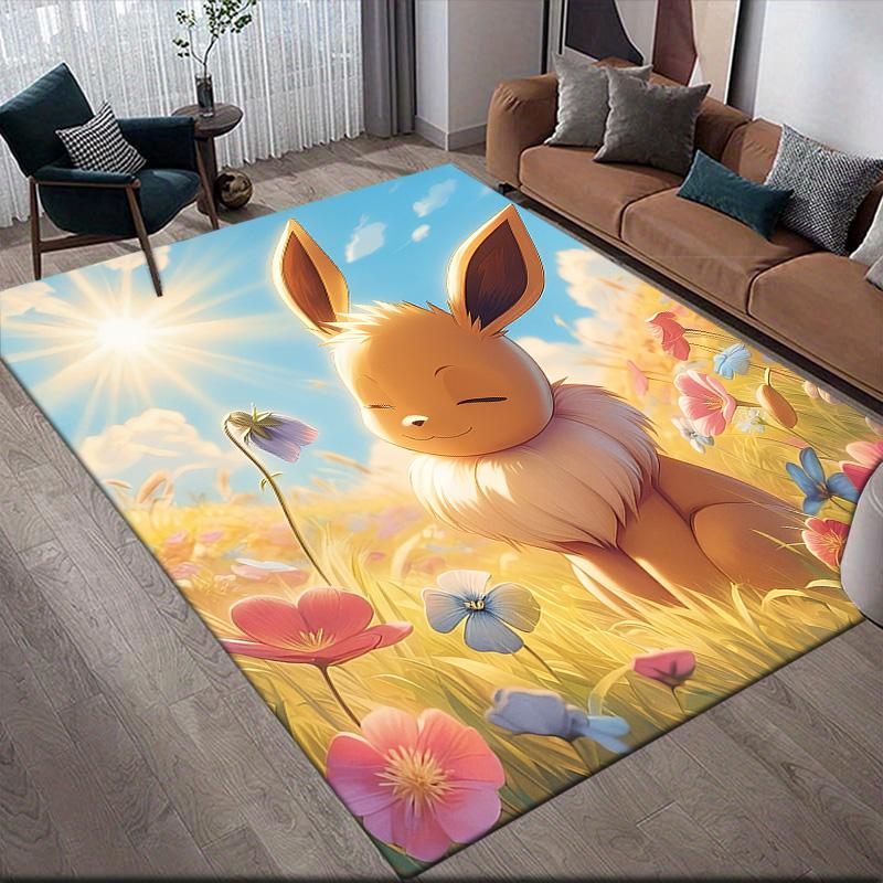 

Pokémon Eevee Anti-Slip Floor Mat, Rectangular Carpet for Bedroom, Living Room & Game Area, Ideal Home Decor 60x90cm