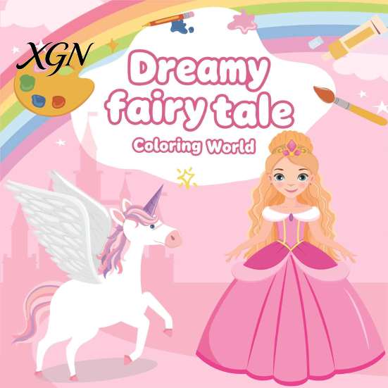 Kids Art Education Materials Children's Coloring Book, with Cute Animal Theme, Thick Paper Sketchbook, Creative Arts And Crafts Gifts Drawing