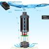 Aquarium Fish Excrement Collector Toilet Automatic Filter Cleaning For Fish Tank Bio-Sponges With Media Balls Oxygen Increasing