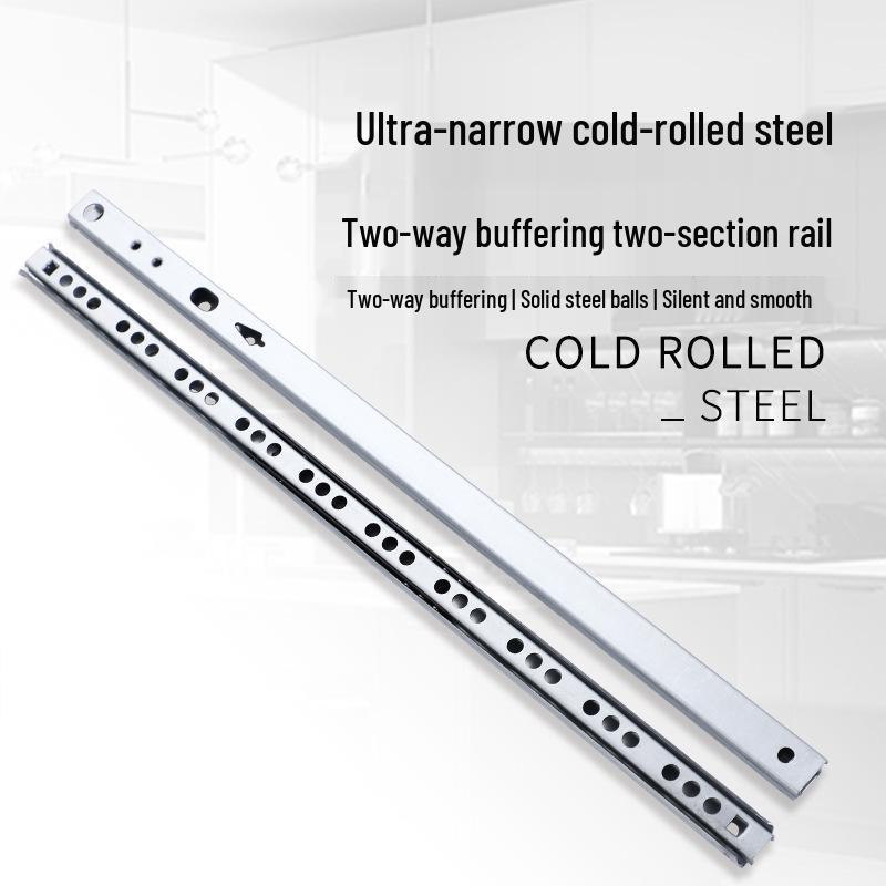 17mm Ultra-Narrow Bi-directional Ball Bearing Mini Slide Rail