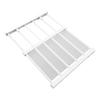 Tension Rod Shelf Adjustable Length Space Saving Nail Free Expandable Closet Shelf for Cabinet Wardrobe 16.5in Width