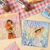 30 sheets of creative brush strokes, flower series material paper, iwatercolor, hand account decoration paper, sticky note paper