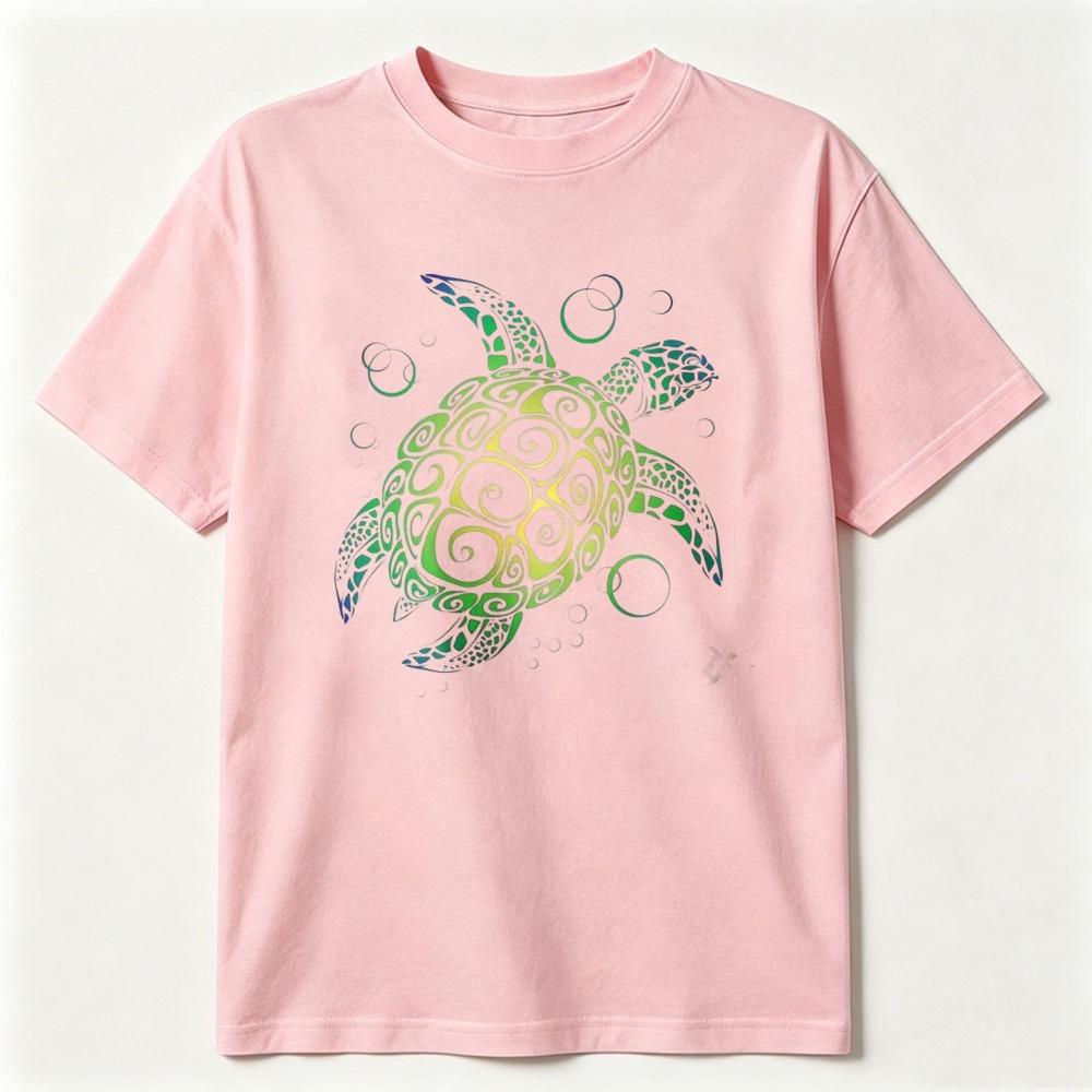 Marine Life And Turtles Tee Ocean Turtle Graphic Tee Summer Beach Aesthetic Casual Top Fashion Streetwear Vacation Unisex Tshirt