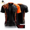 Atmungsaktives und bequemes Herren-T-Shirt mit gestreiftem Aufdruck, Outdoor-Freizeit-Sportoberteil