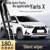 Essuie-glaces Silencieux Sans Cadre Compatibles Toyota Yaris X 22" Avant & 21" Arrière