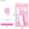 Wearable Nail Tool Kit: 5-Piece Set with Sponge, Adhesive Board, File, Cuticle Fork, Crystal Stick, Finger Separator, and Horn Brush.