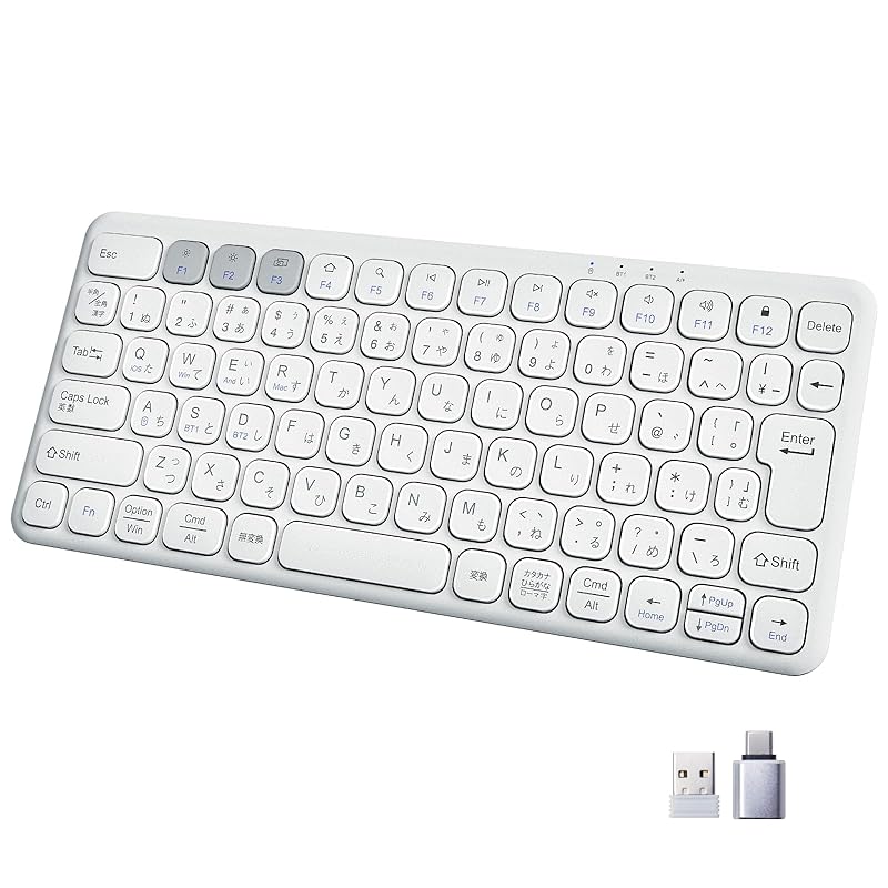 

Ewin keyboard Bluetooth wireless wireless 2.4GHz (USB receiver included) Compact Type-C rechargeable JIS standard Japanese sequence Quiet Thin