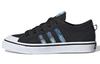 Originals Nizza Abrasion Resistant Low Top Kids' Skateboarding Shoes Black Blue EF5429