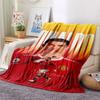 1PC CR7 Patterned Flannel Blanket Suitable For All Seasons for Home Decor Warmth and Comfort Gifts Holiday Present