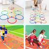 10Pcs Colorful Connectable Lattice Jump Rings 10 Connectors Kids Outdoor Physical Training Park Play Sport Toy Boys Girls