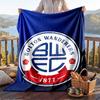 Warm Flannel Blanket Bolton Wanderers Pattern, Lightweight Comfortable Throw Blanket for Bed Sofa Use