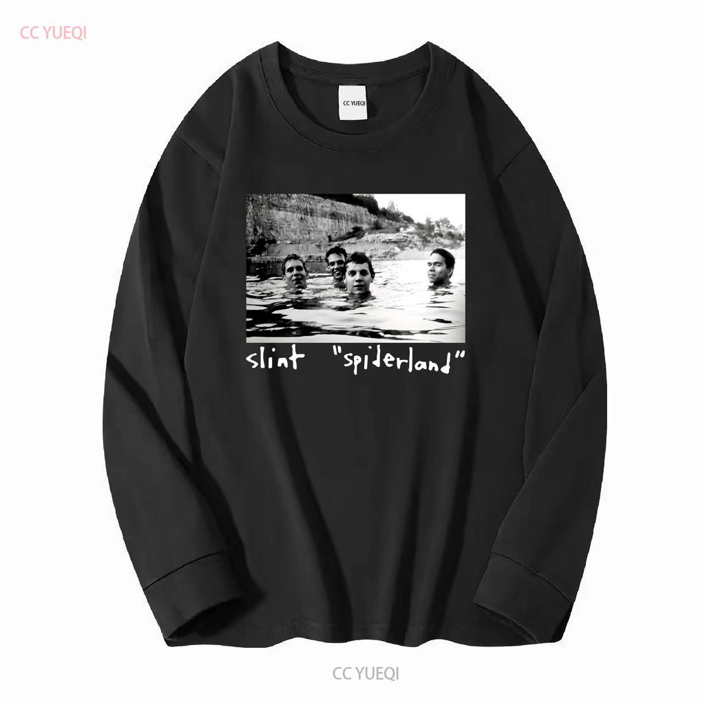 Vtg Slint Gruppo Musicale Per Fan Cotone Pesante Maglietta Nera Tutte le Taglie Uomo MM827 vintage Lavata grafica Elastica moda Morbida