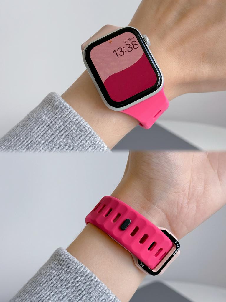 Sport Bands For Apple Watch Ultra Wide Soft Silicone Wristbands Waterproof Strap Men for iWatch Series 11/10/9/8/7/6/5/4/3/2/1SE