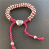 LINKS Bracelet 925 Silver Friendship Weave Bracelet, Low price Wholesale, Christmas Gift