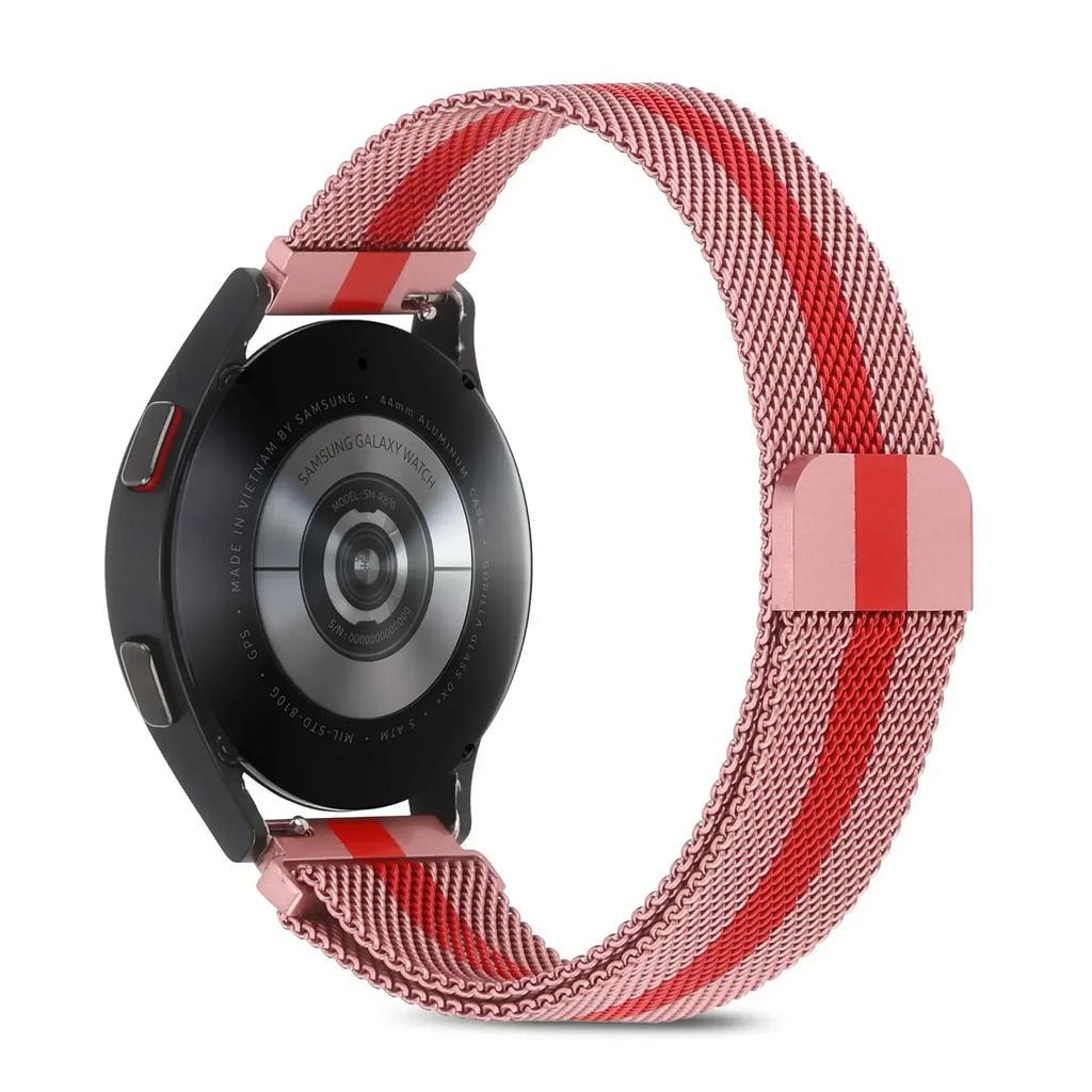 22MM Magnetic Milanese Loop For QCY GTS Smart Watch Band Metal Bracelet For QCY GTC/GTS Replacement Wristband Correa Accessories
