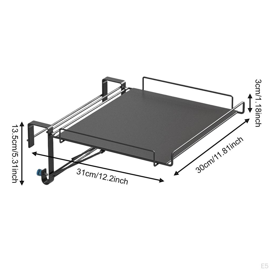 Cabinet Door Storage Rack Organizer Folding, Easy to Clean, Multipurpose, Countertop