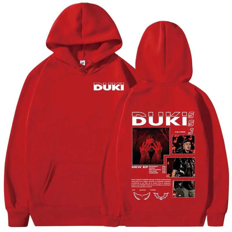 Duki Hip-hop Singer Rock Rap Classic Men Plus-size Sports Hoodie Street Harajuku Fashion Autumn Winter Long-sleeve Sweatshirt