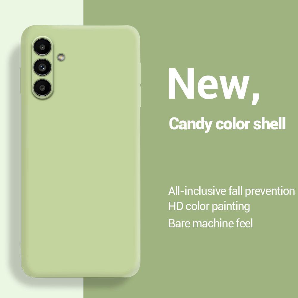 Flüssiges, weiches Silikon-TPU-Case für Samsung Galaxy S20 S21 S22 S23 S24 S25 Plus Note 20 Ultra S21 FE 5G Rückseitenschutz