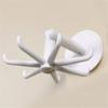 Multi Functional 1pc Hook Rotating 7-Claw Hook Kitchen Storage 360 Degree Bathroom Hook Household Hook No Punching Adhesive Hook