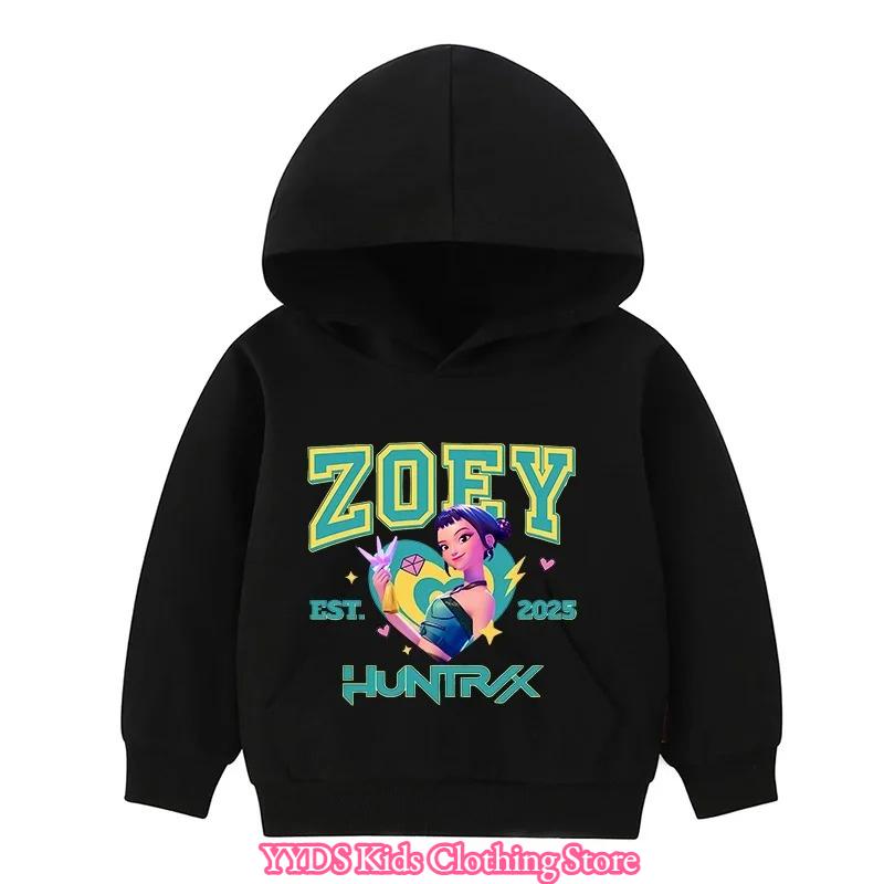 2025 Hot Kpop Dämonenjäger Kinder Charakter Kapuzenpullover Print Pullover Mädchen Herbst Hoodie Neuheiten für den Herbst