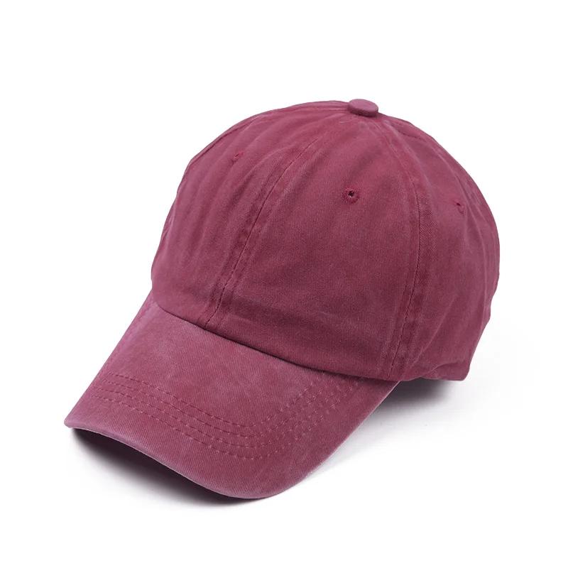 Custom Baseball Cap Vintage Distressed Washed Cotton Dad Hat Cotton Snapback Cap Hip Hop Baseball Cap Custom Logo