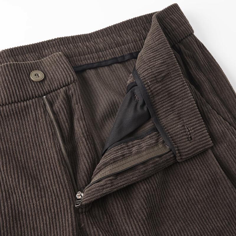 Shanshan Men's Corduroy Warm Straight-Leg Casual Pants