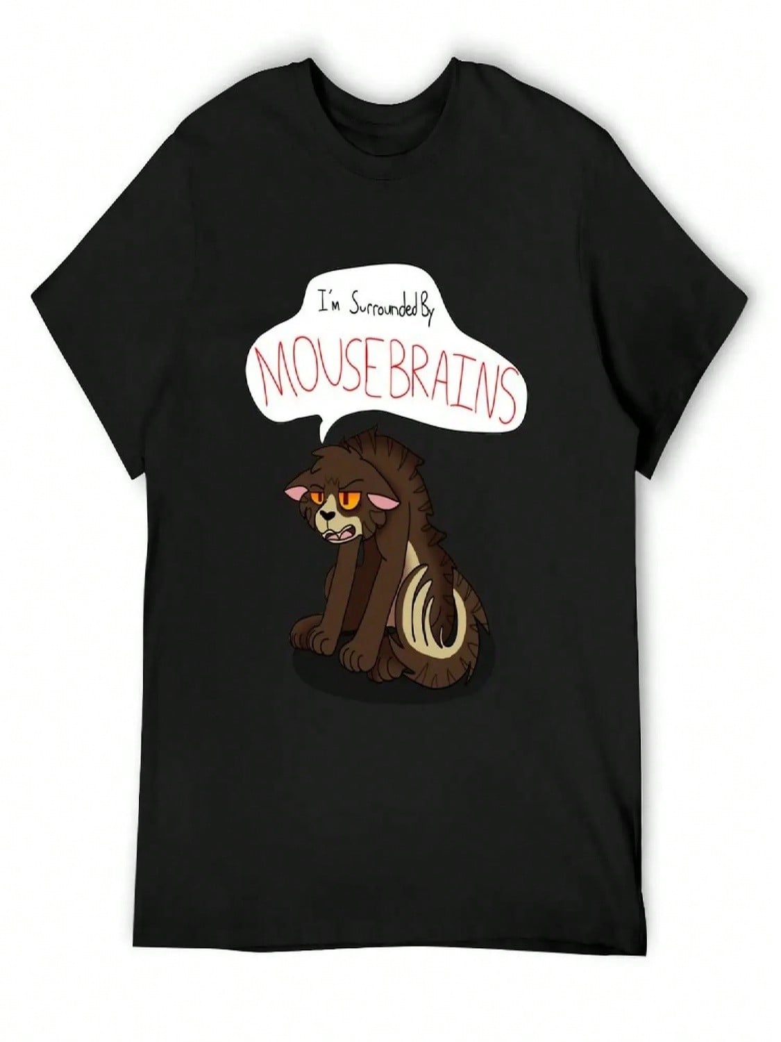 Surrounded By Mousebrains T-Shirt Oversized T Shirt T-Shirts Man Vintage Clothes Anime Shirts unisex S разноцветный
