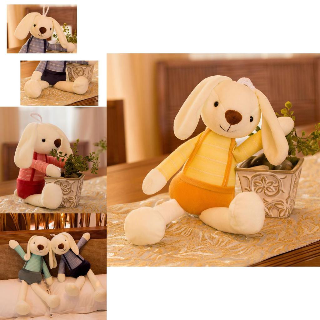 Plush Bunny Stuffed Animal With Soft Fabric For Kids Gift And Play