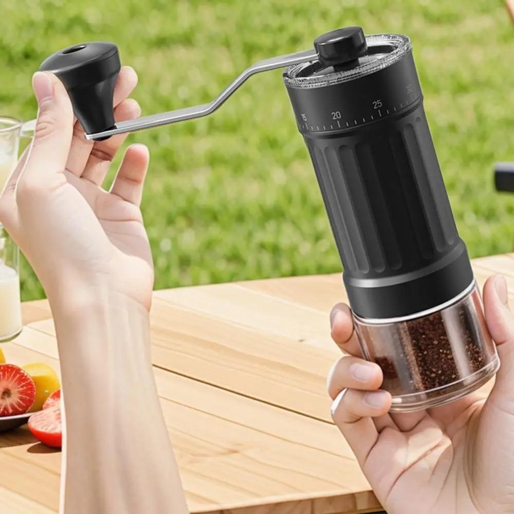 Adjustable Particle Size Hand-Cranked Coffee Grinder Coffee Bean Grinding Machine  Outdoor
