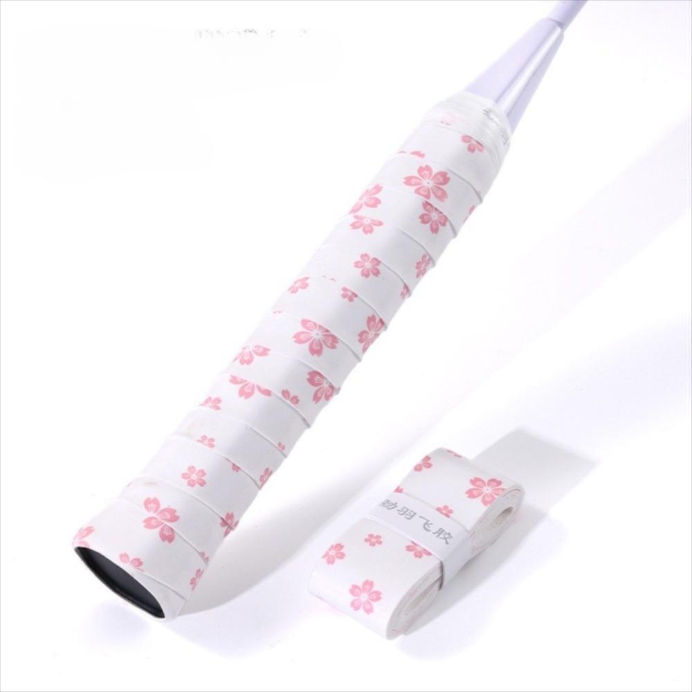 Sakura Print Badminton Racket Grips Wrap Sweat-Absorbent Quickly Self-adhesive Grip