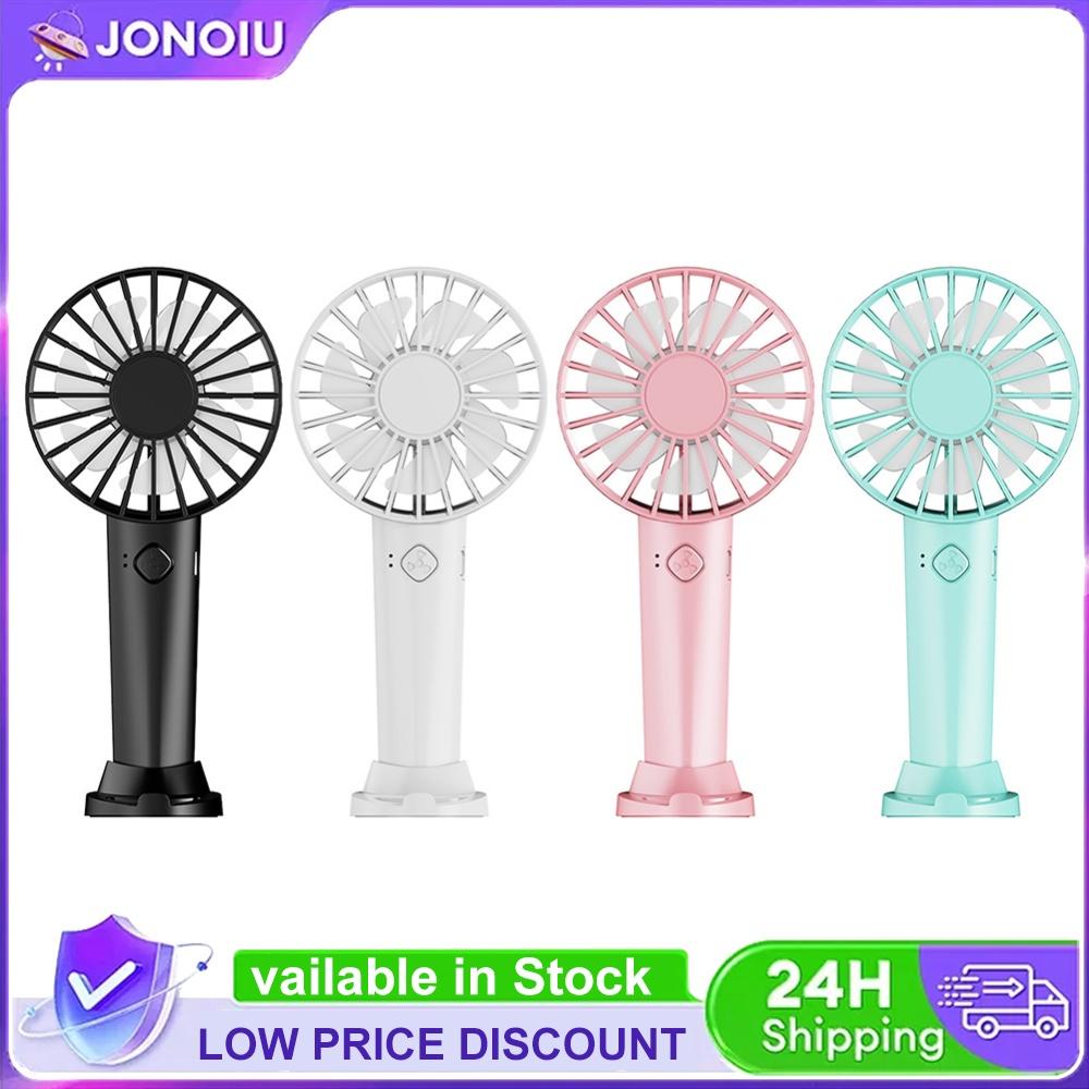 USB Rechargeable Small Pocket Cooling Fan 3 Speeds Strong Wind Portable Fan Quiet Hand Fan Cooling Electric Fan for Women Men