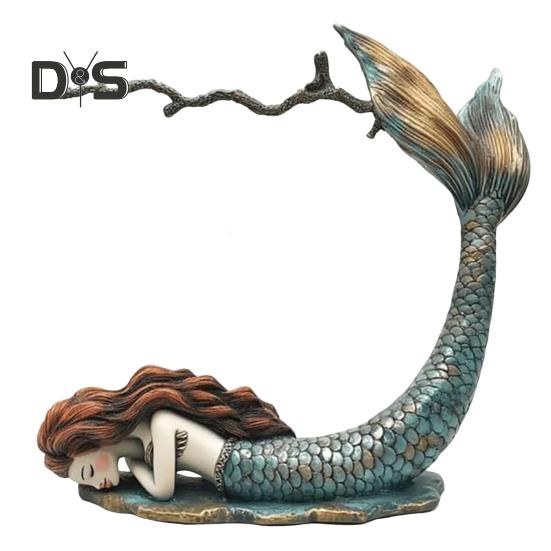 

Підставка для сережок «Русалка» Органайзер для сережок «Русалка» Фігурка русалки Тримач для прикрас для сережок Зберігання без заплутування Любителі ювелірних виробів D