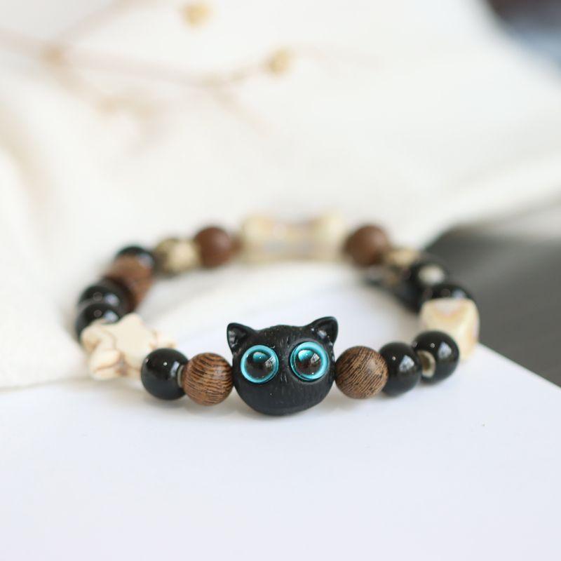 

Cute Owl Student Girlfriends Ornament Bracelet Blue eyes