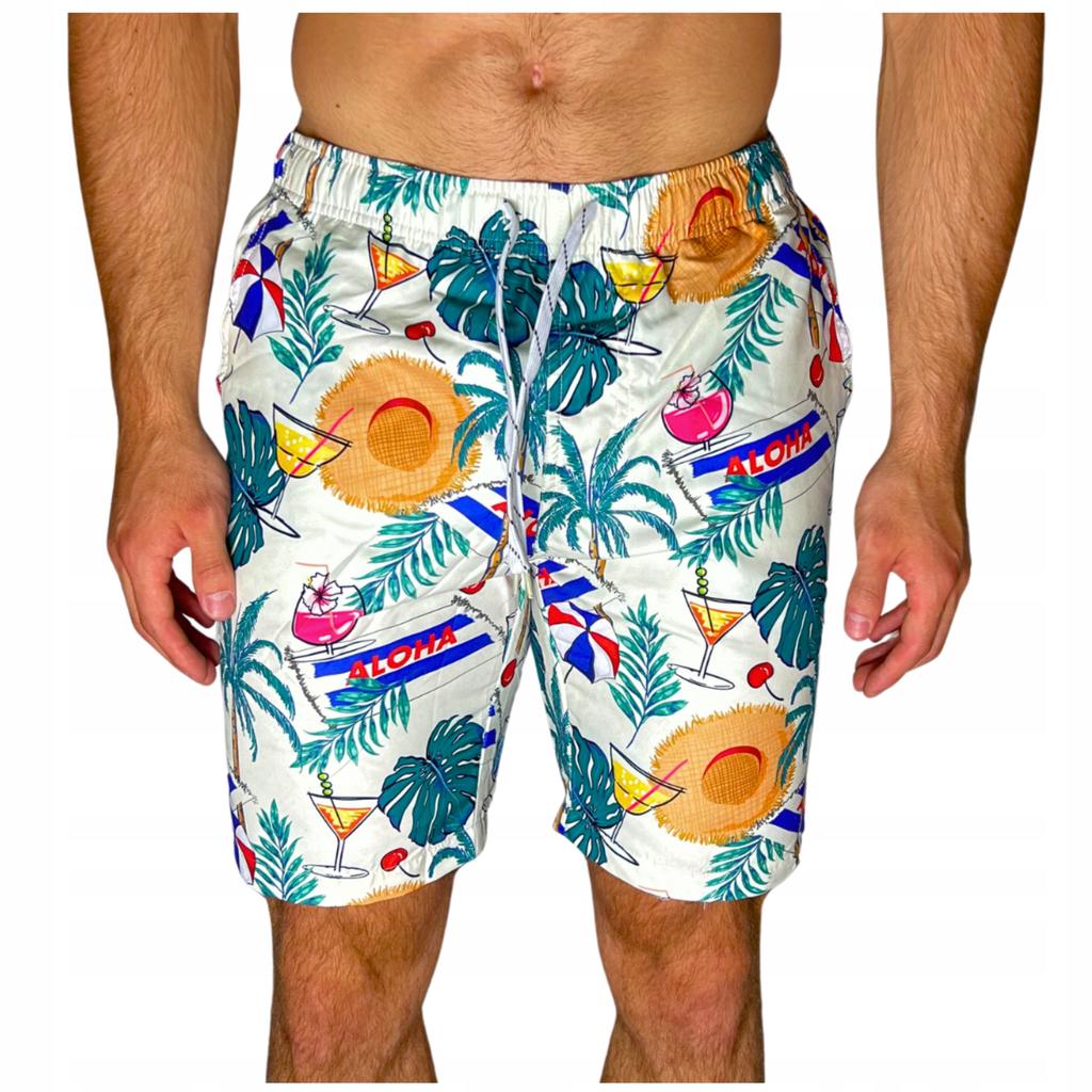 Beach Shorts Youth Hawaiian Shorts Mesh Swim Trunks Slim L