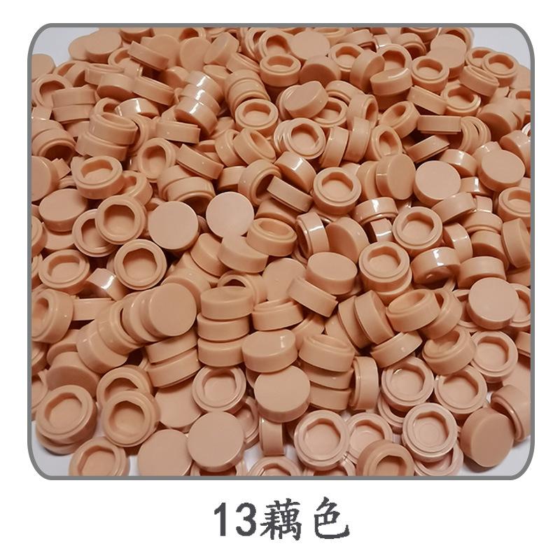 1000 stuks/partij Tegel 1x1 Rond 98138 Speciaal Blok Bouwsteen Kleine Deeltjes Stenen Onderdelen Compatibel met 98138 LOGO Speelgoed