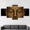 Buddha Meditation State 5 Piece Five Panel Wall Canvas Print Modern Art Poster Picture Home Decor Gift For Him For Her